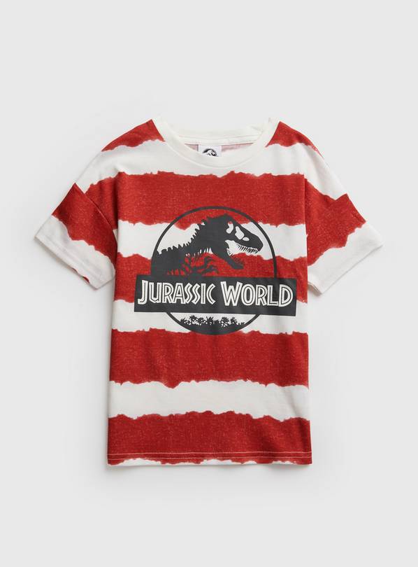 Buy Jurassic World Red White Stripe T Shirt 3 4 years T shirts